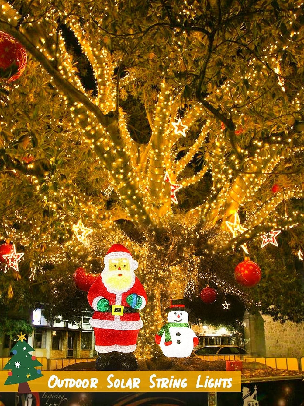 6 Pack Solar Christmas Lights Outdoor, 234FT 600 LED Solar String Lights