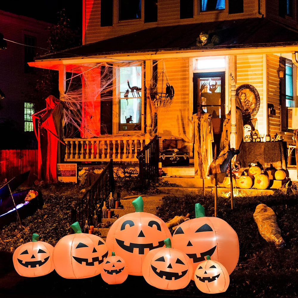 8.5FT Halloween Inflatables Pumpkins Decoration, Outdoor Halloween Blow Up De...