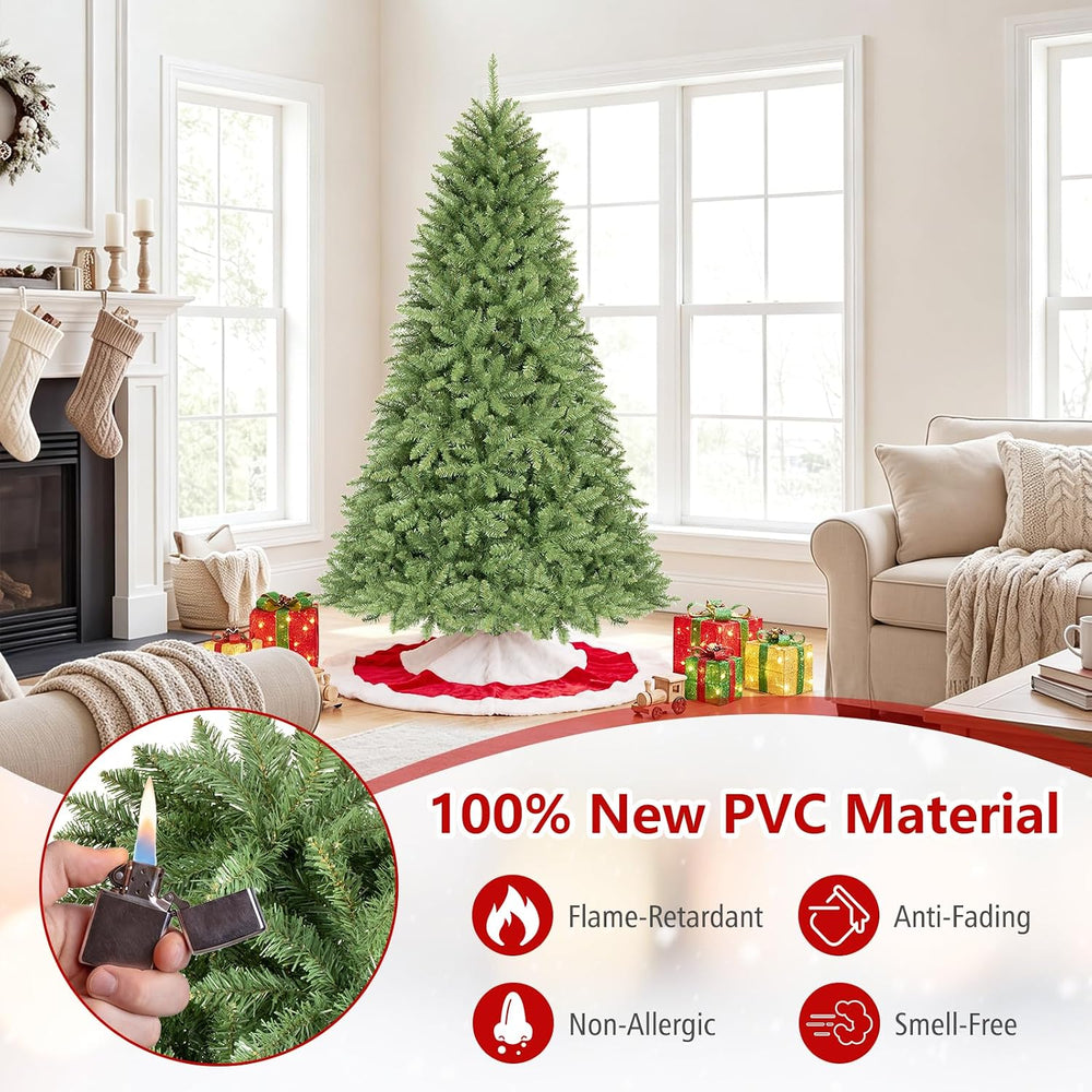 Goplus 6.5 ft Artificial Christmas Tree with 1838 Lush PVC Branch Tips