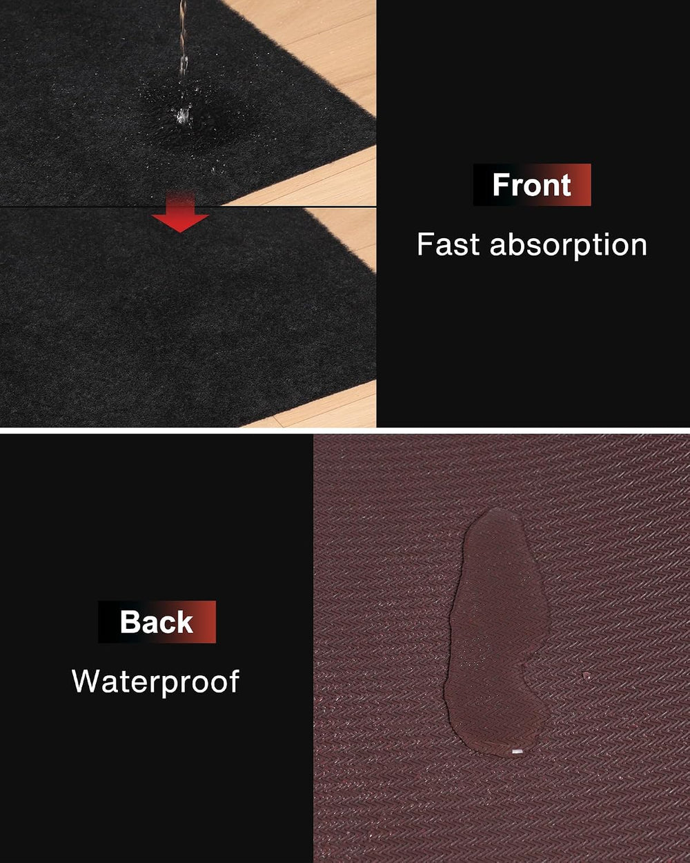 450GSM Extra Thick Black Carpet Runner for Party & Events, 3ft x 30ft