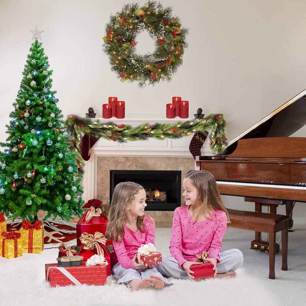 Sunnyglade 7.5 FT Premium Artificial Christmas Tree 1400 Tips Xmas Green