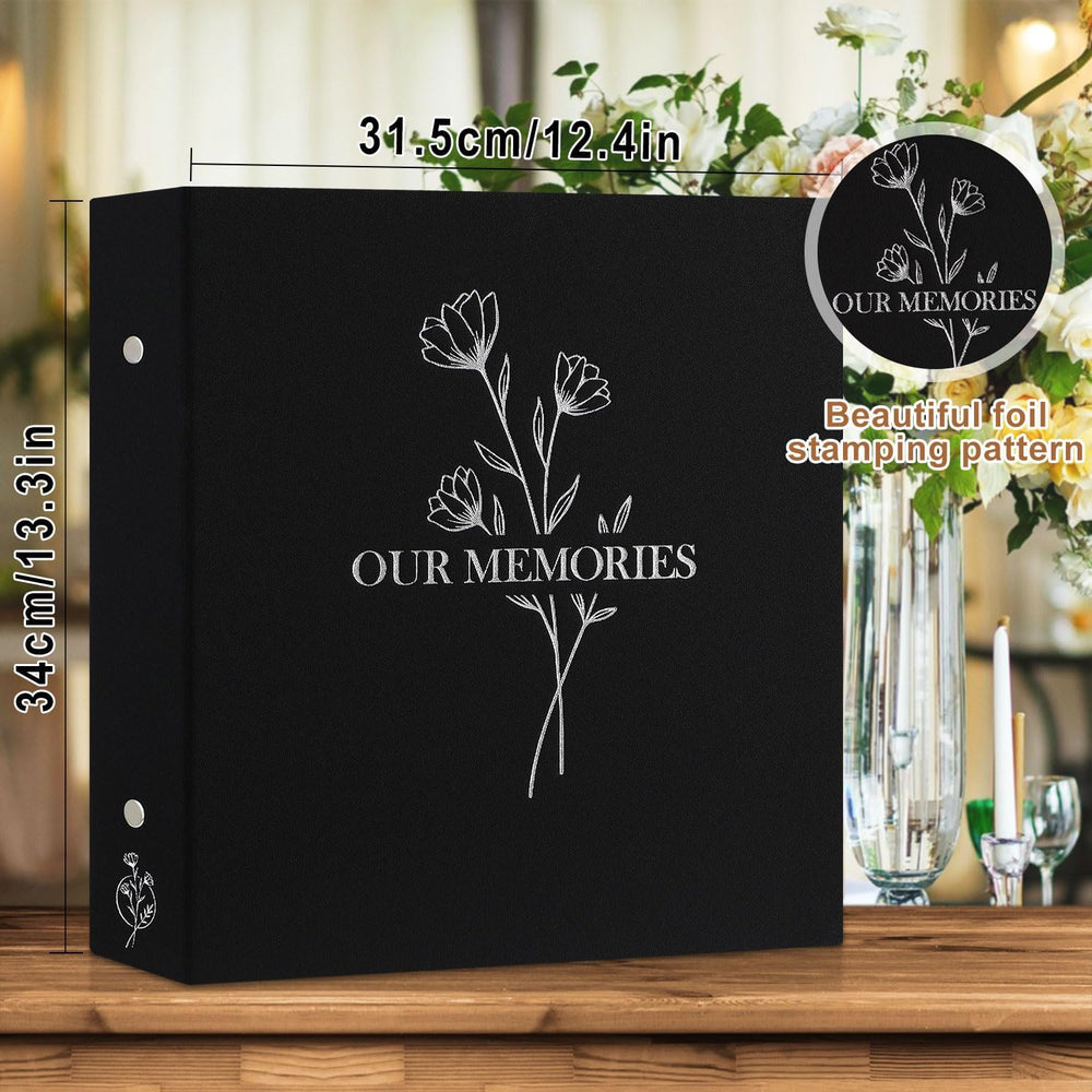 Lanpn Photo Album 4x6 1000 Pockets, Extra Large Big Capacity Linen OUR MEMORI...