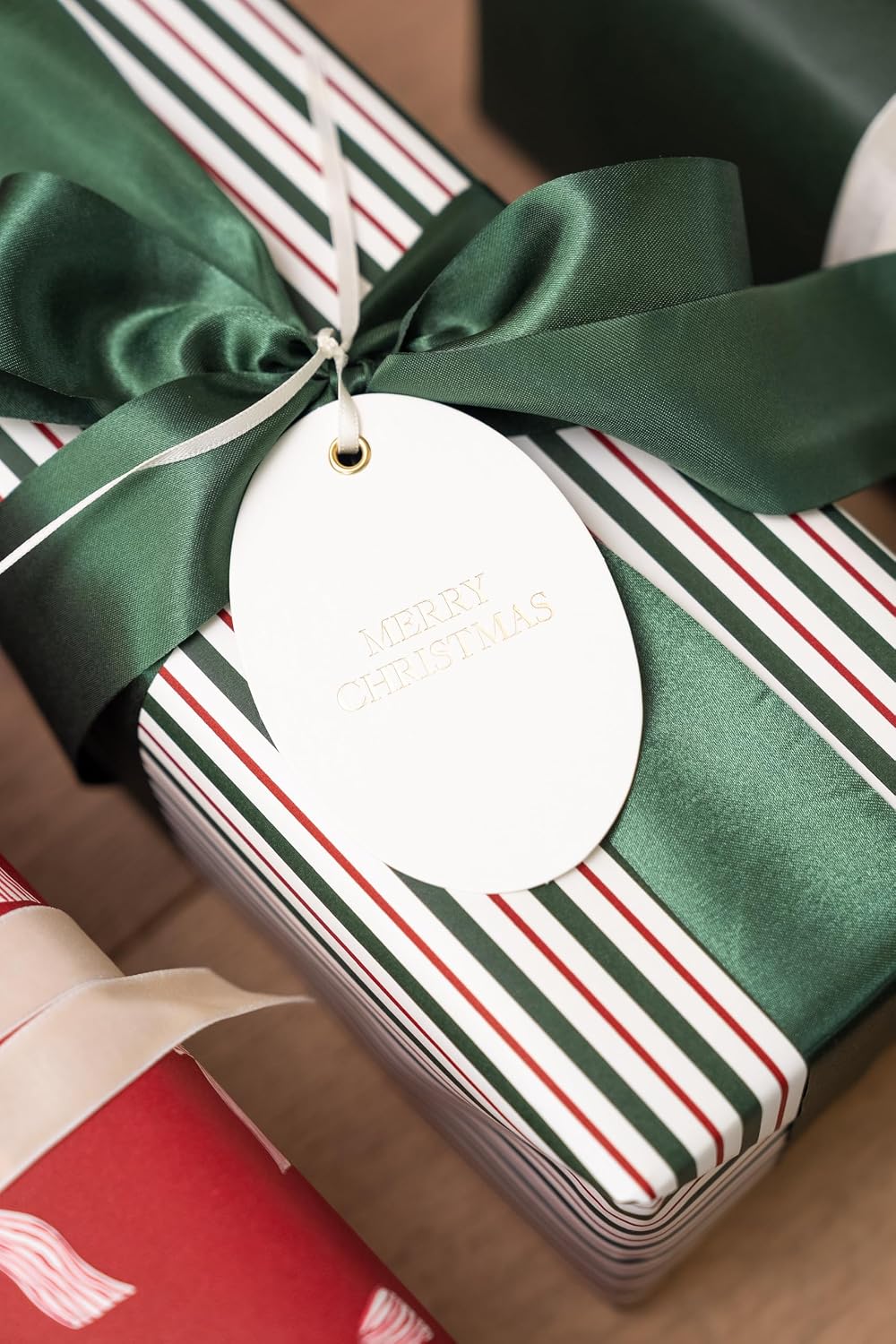 Merry Market Christmas Wrapping Paper Rolls, Premium Matte Gift Wrap, 30” x 1...