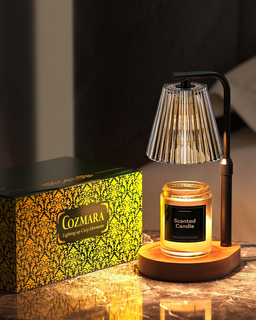 Candle Warmer Lamp with Timer & Dimmer for Yankee Candles, Adjustable Hei...
