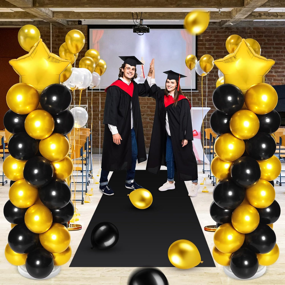 2 Sets of Balloon Column Stand Kit with 2 Star Balloons 100 Latex Balloons 2 ...