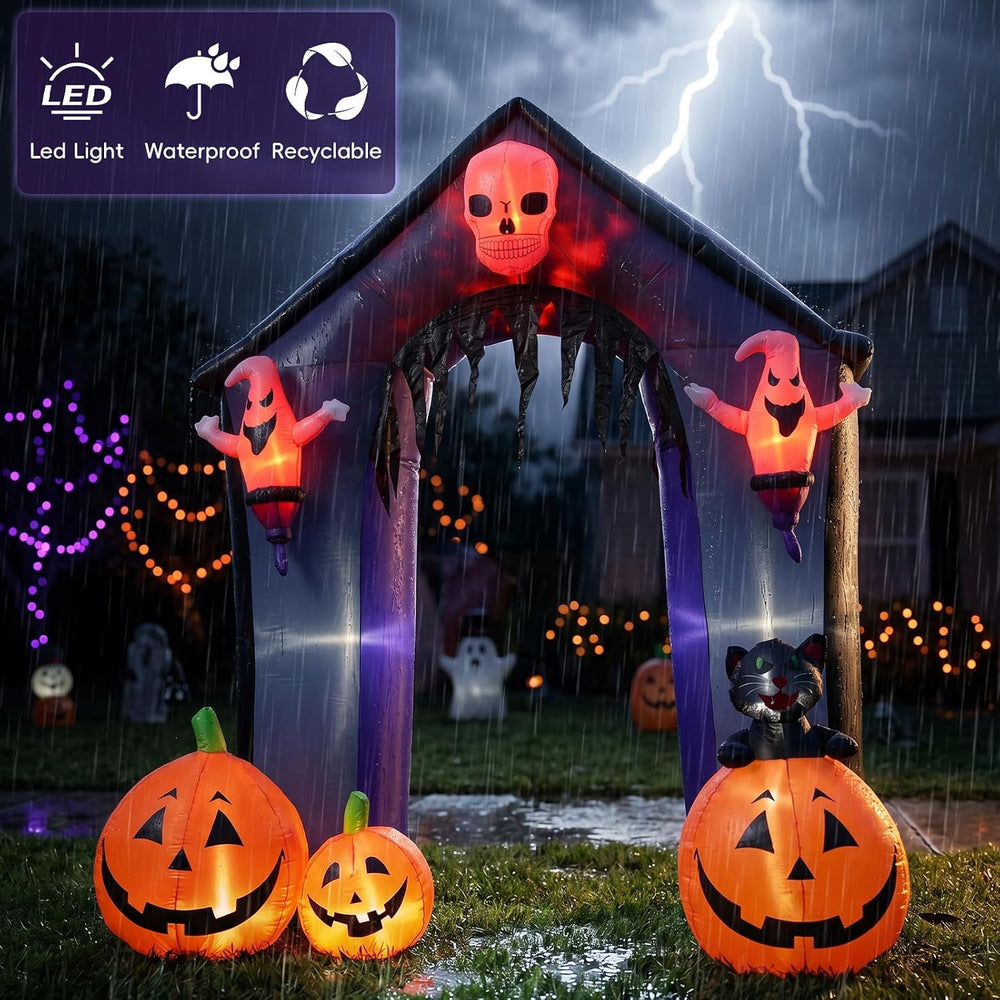 9FT Large-Size Pumpkin Arch Inflatable Decoration