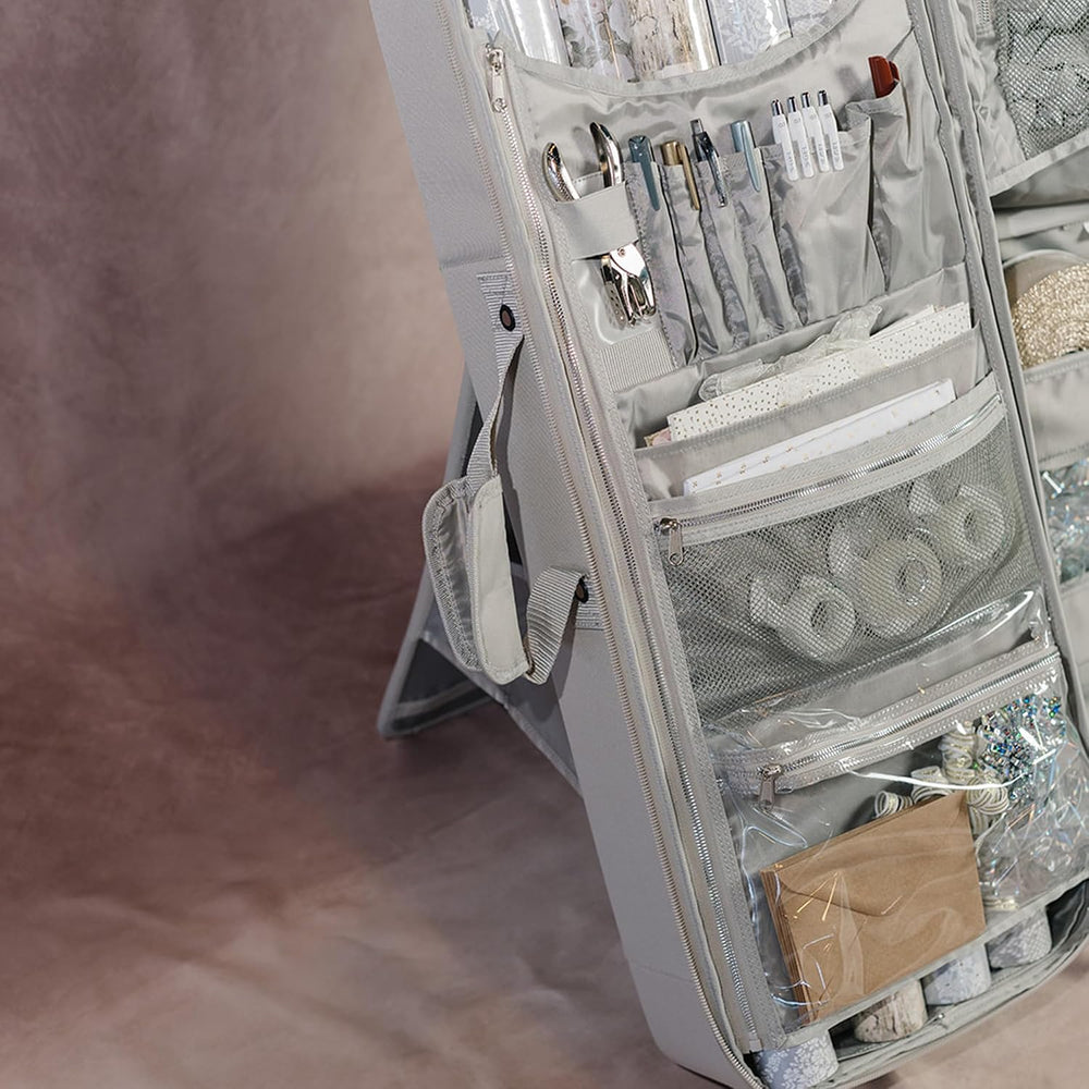 Gift Bag Wrap and Craft Organization Storage, Holds 14 (40 in) Rolls & Mo...