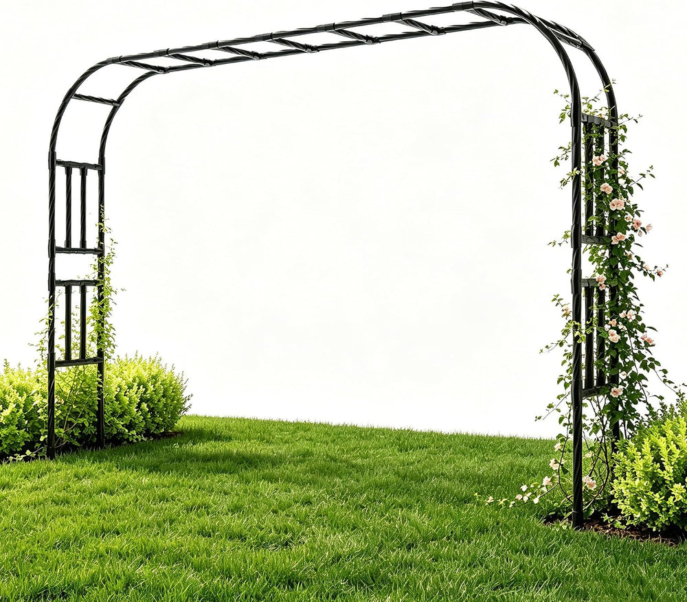 Thickened Metal Garden Arch-126L*94.5"H,Trellis for Climbing Plants Outdoor