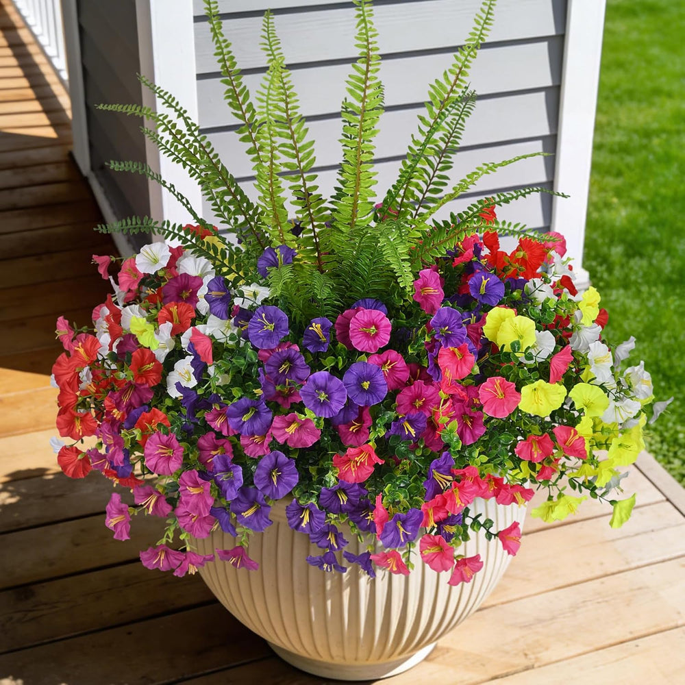 Artificial Flowers for Outdoors Faux Plants Outside Indoor
