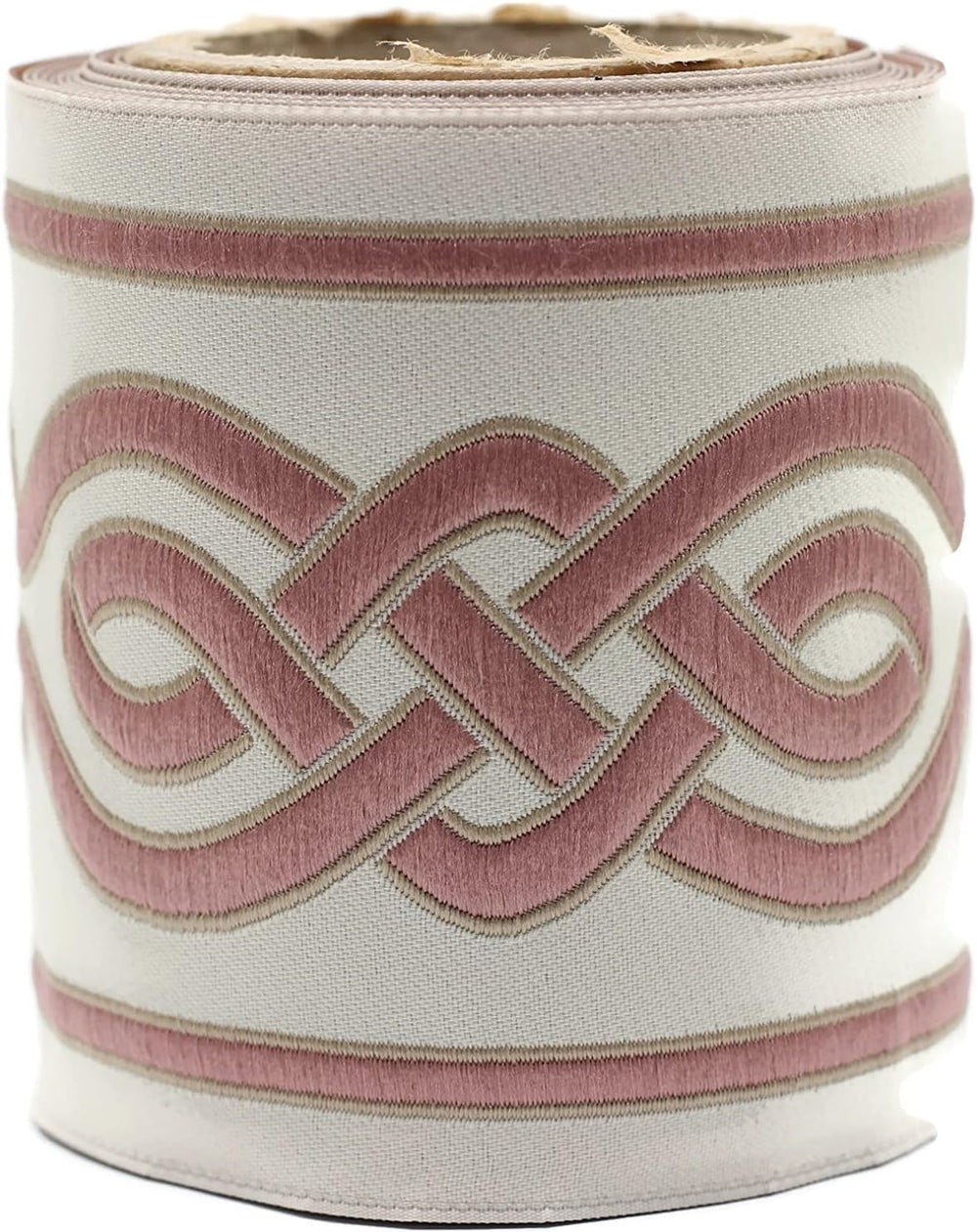 3.8 Yards Spool 3.9" Spiral Drapery Trim Jacquard Ribbon for Your Drapes...