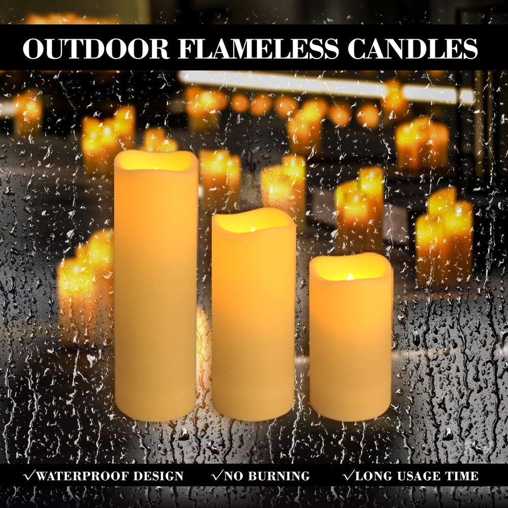 fclayvts 24-Pack LED Flameless Candles with Remote Control -Flickering Electr...
