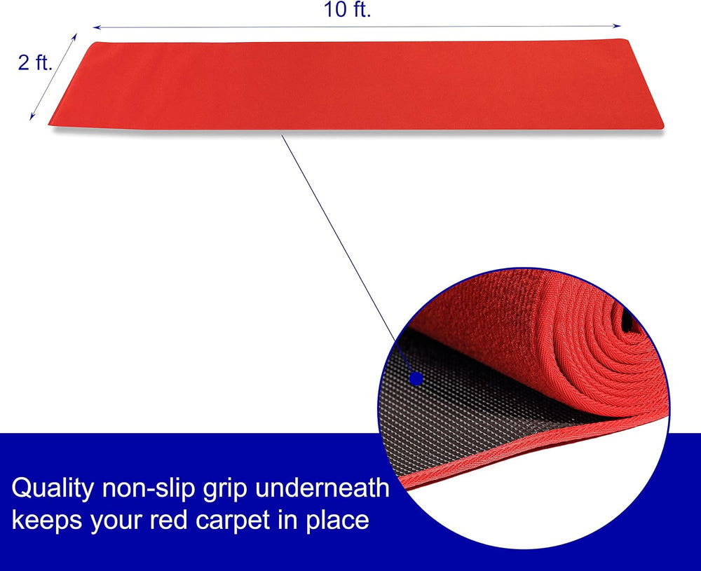 Trademark Innovations Red Carpet Aisle Runner (2' x 10')