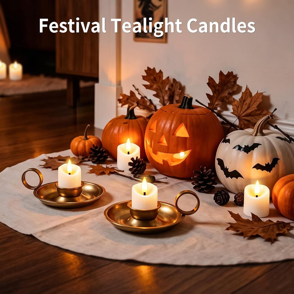 Rechargeable Flameless Candles with Remote Timer & Charging Base