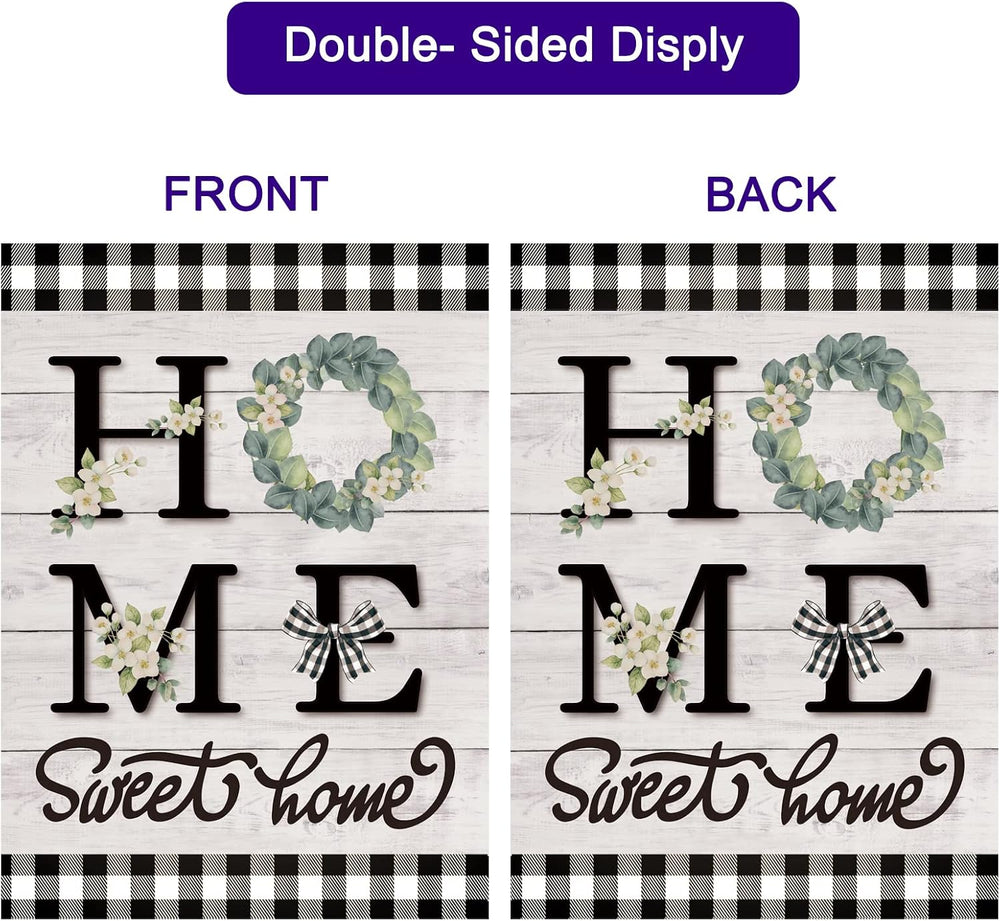 Seasonal Garden Flags Set of 12 Double Sided 28x40 Inch, Large House Flags