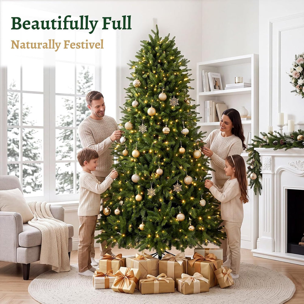 7.5ft Prelit Christmas Tree with 798 LED Lights for Holiday Decor