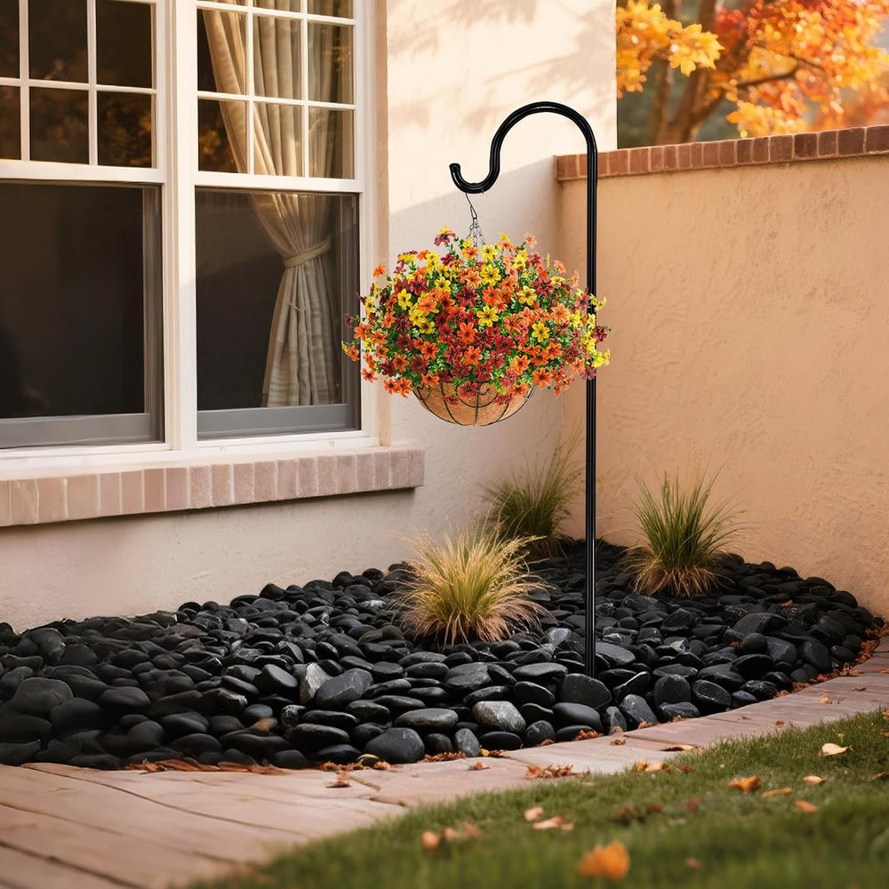 Artificial Flowers for Outdoors Faux Fall Hanging Baskets UV Resistant
