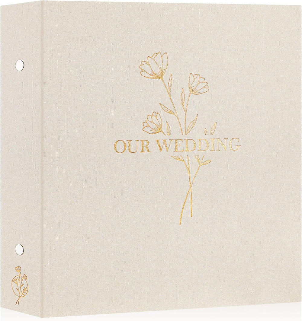 Lanpn Wedding Photo Album 4x6 1000 Pocket Photos Slip in, Linen Cover Large C...