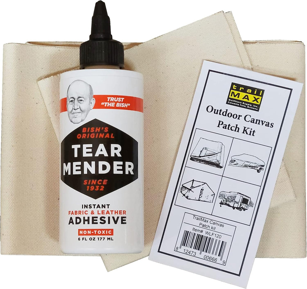 Outdoor Canvas Patch Kit to Repair Pop-Up Campers, Canvas Tents, Boat Covers,...
