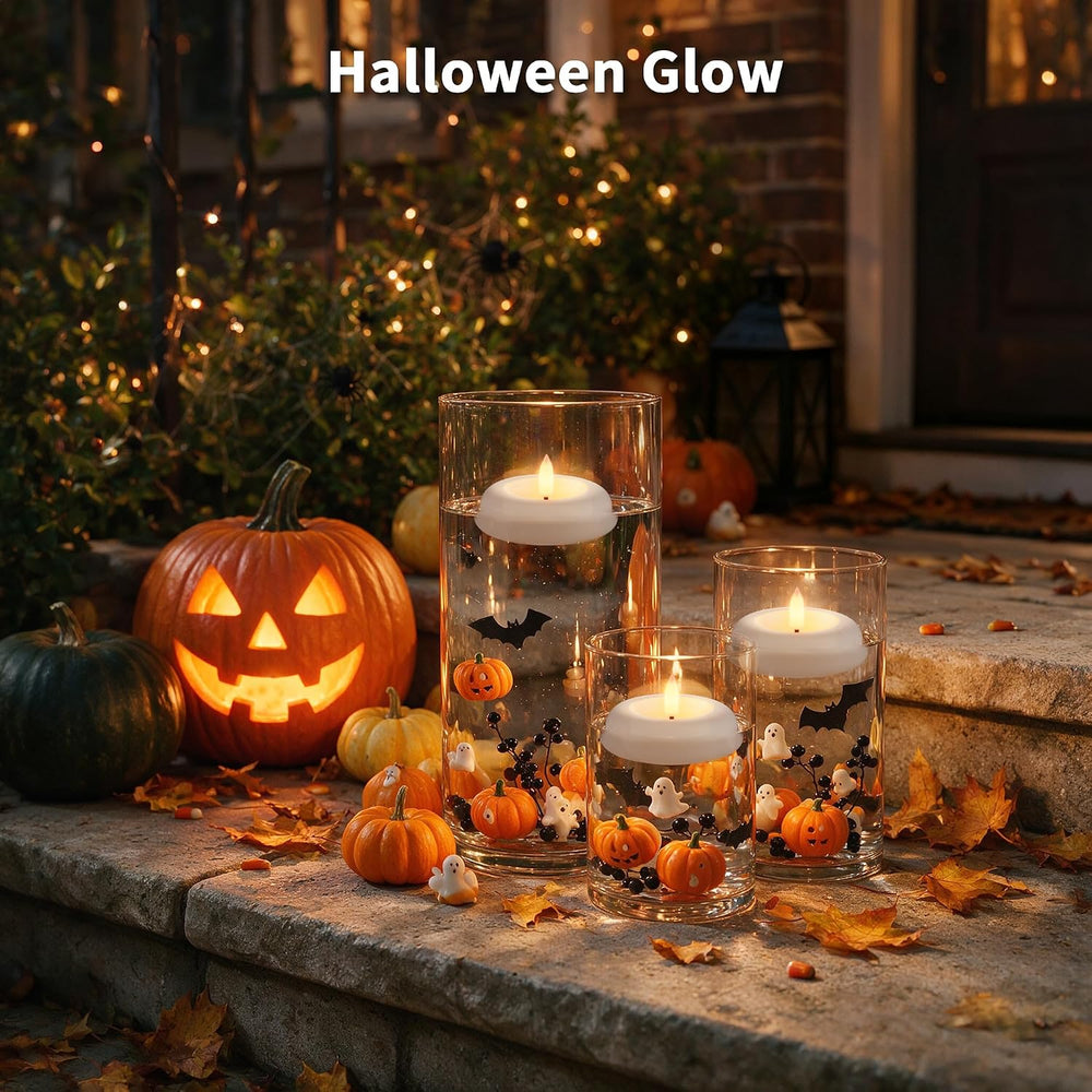 6 Pack Rechargeable Flameless Floating Candles, Flickering LED Tea Lights