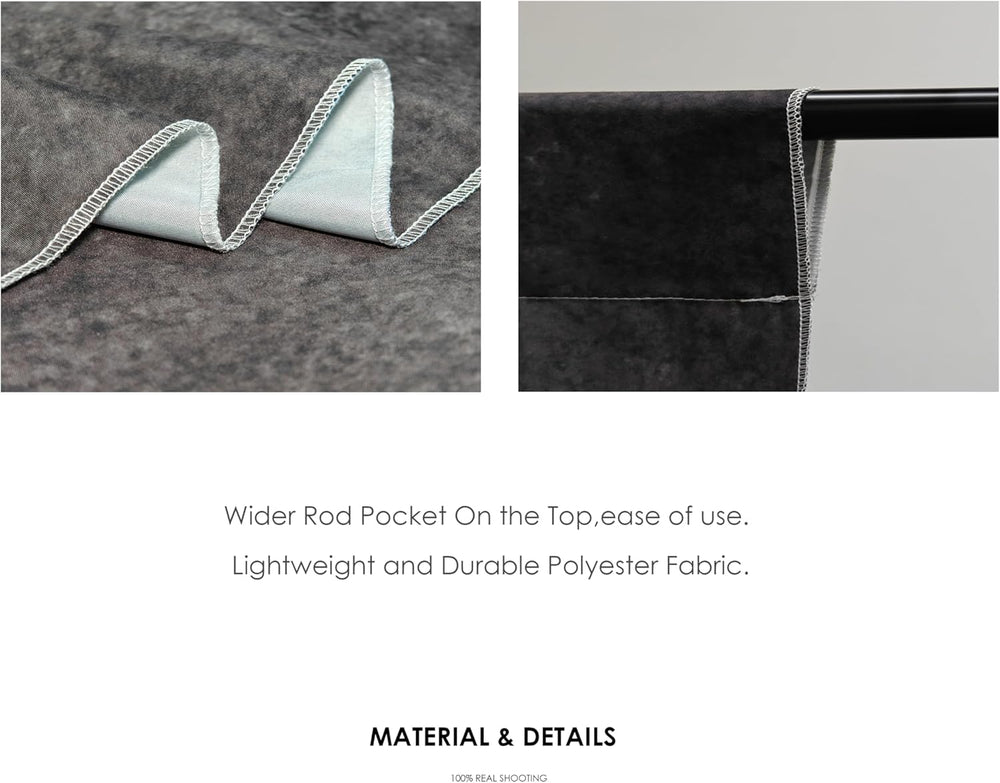 8x10ft Dark Grey Abstract Textured Polyester Backdrop, No Stand