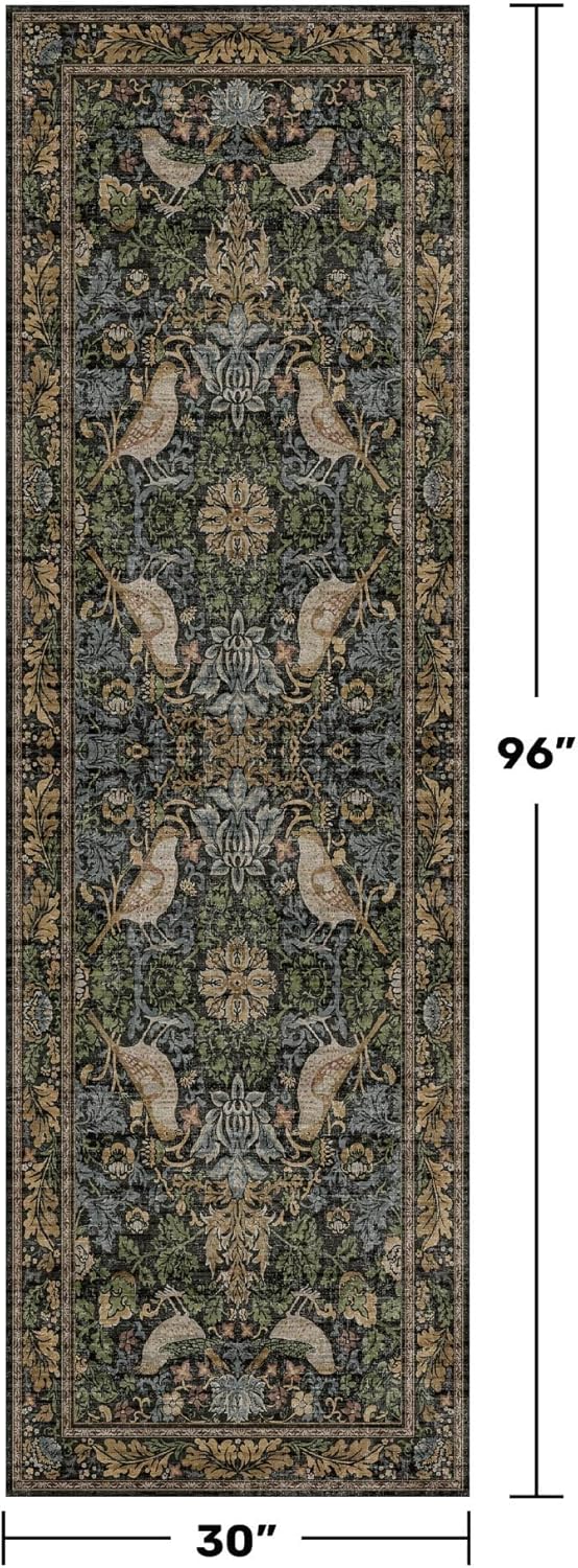 Vintage Runner Rugs for Hallways - 2'6"x8' Wide Kitchen Runners,...