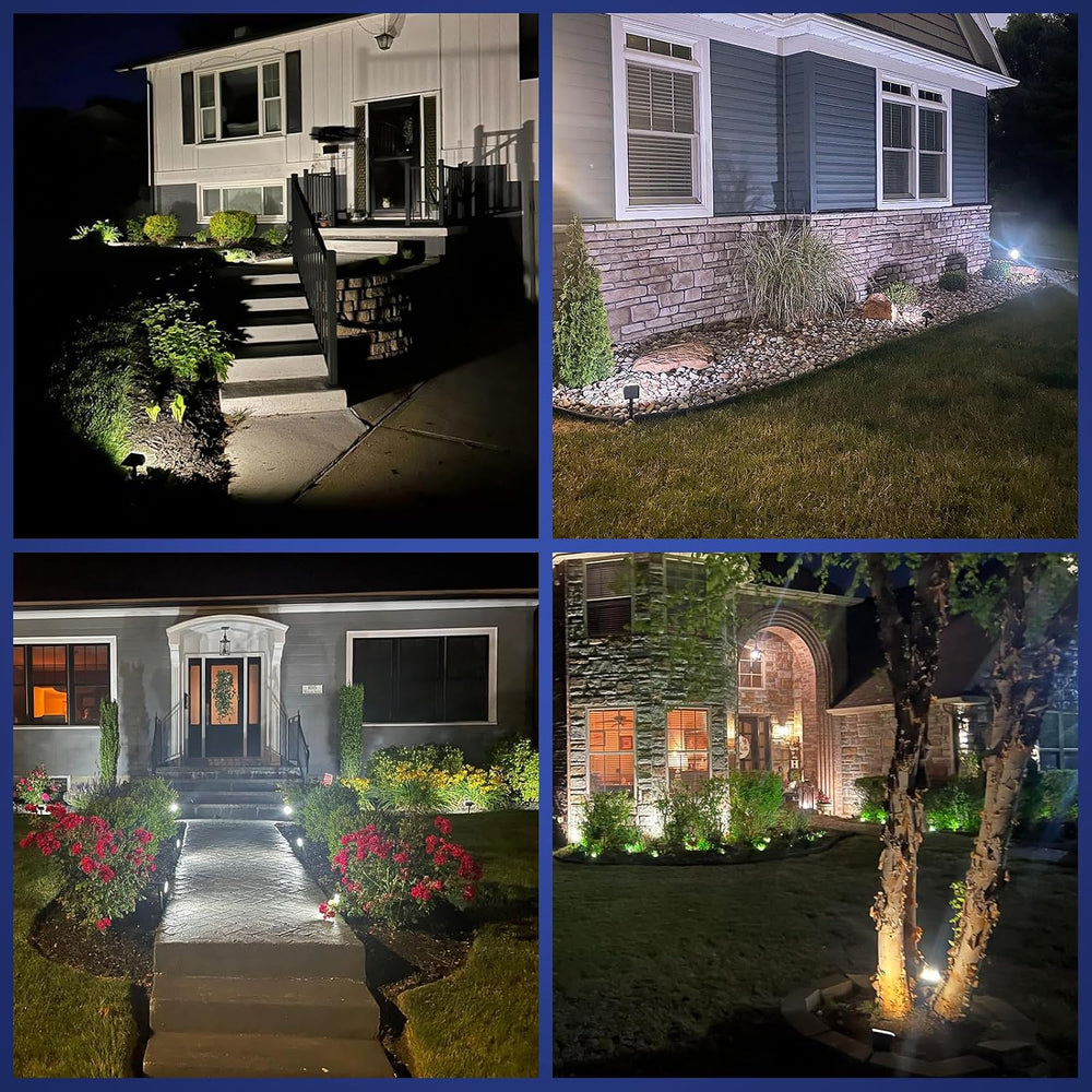 NYMPHY Solar Lights Outdoor Waterproof - 4 Pack (Cool White)