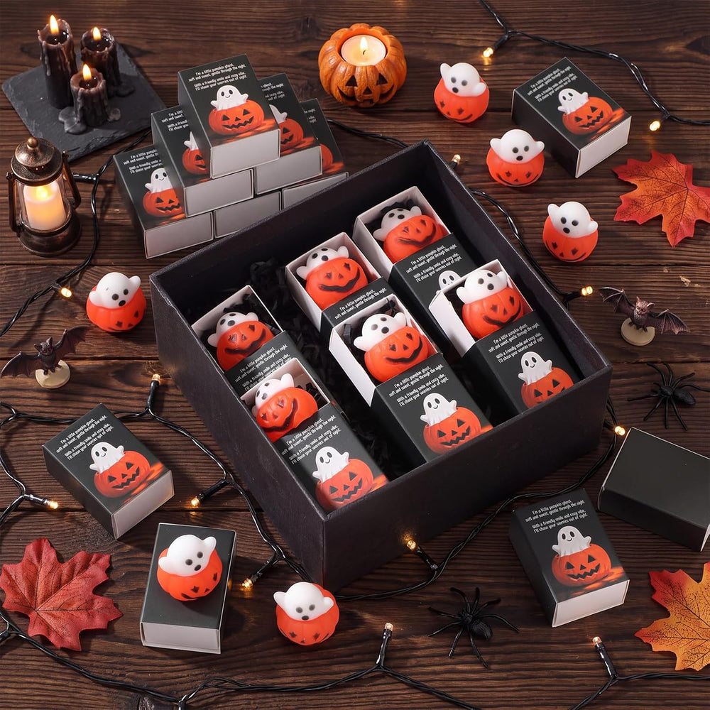 60 Sets Halloween Party Favors Ghost in Pumpkin Gifts Stuffers for Adults