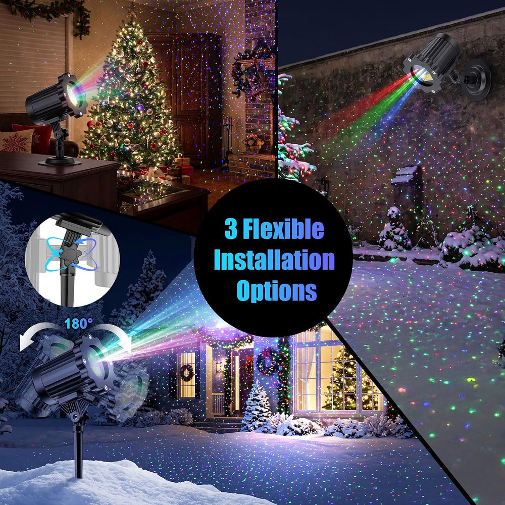 Fimilo Laser Projector Lights Outdoor, RGB Firefly Effect, 12 Moving Effect