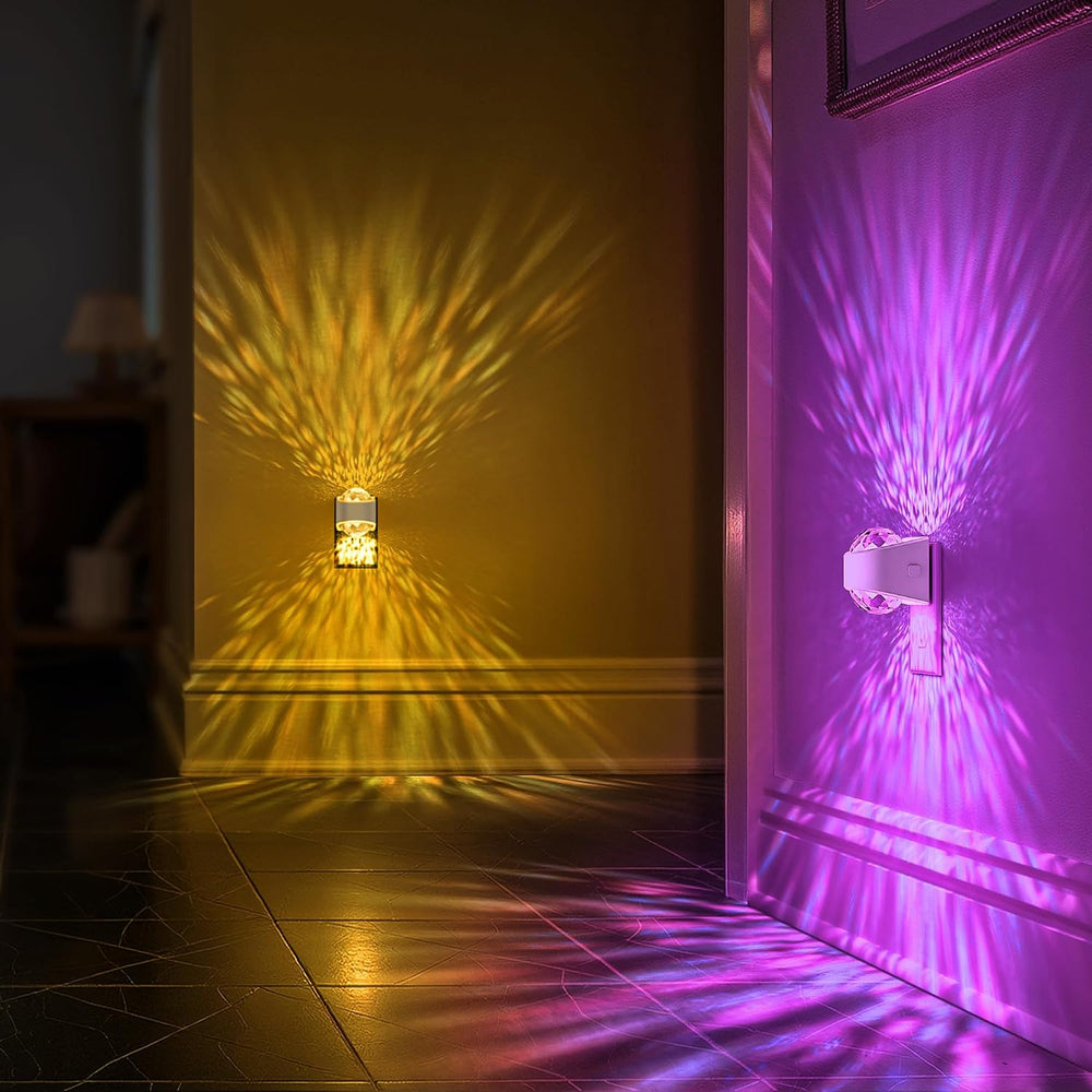 Briignite Night Lights Plug into Wall, Night Light Projector 9-Color RGB