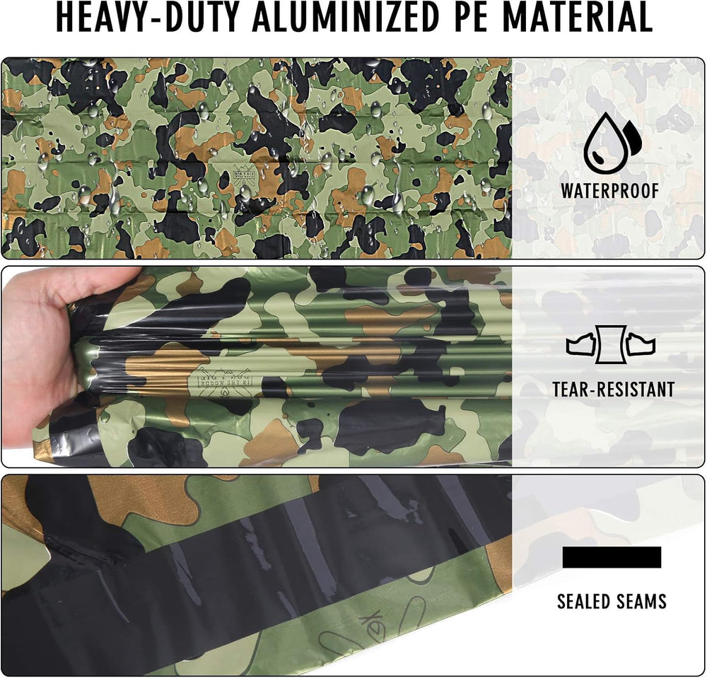 Emergency Sleeping Bag, Lightweight Survival Sleeping Bags Waterproof Thermal...