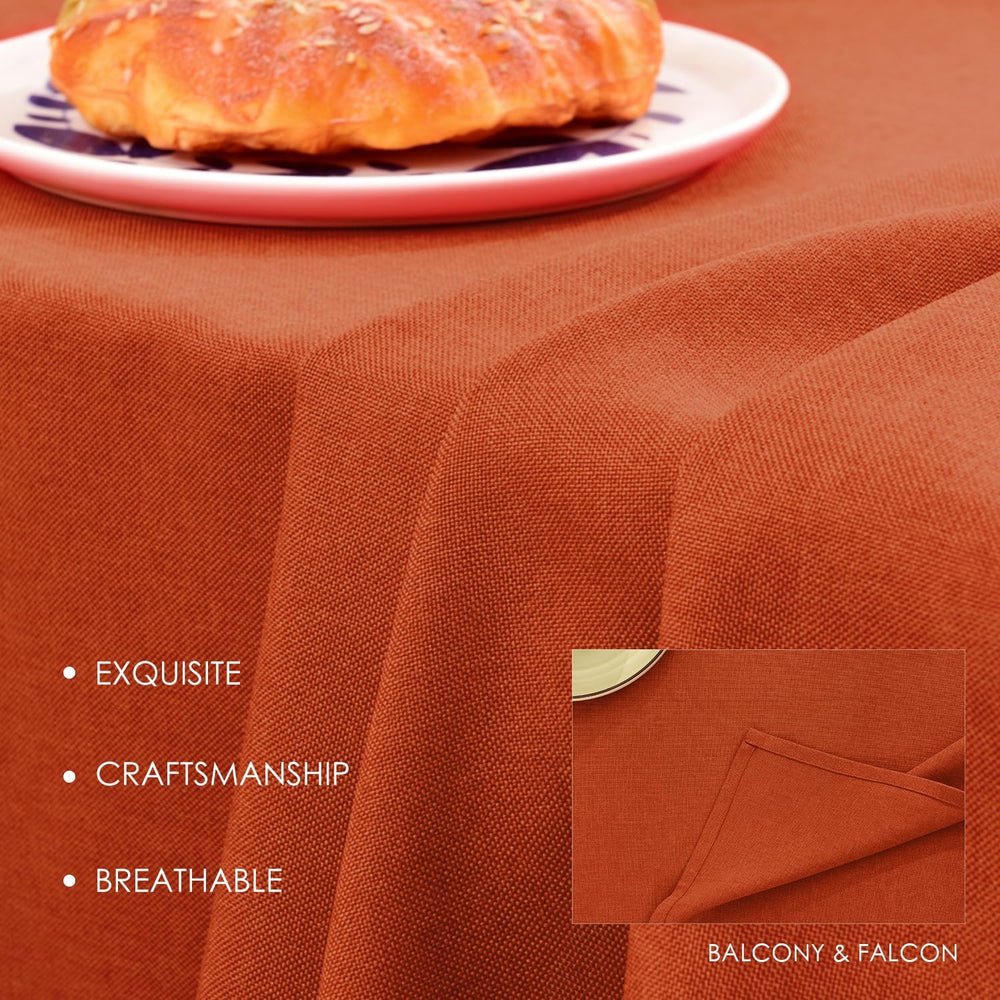 BALCONY & FALCON Rectangle Table Cloth Waterproof Mandarin 57"x118&q...