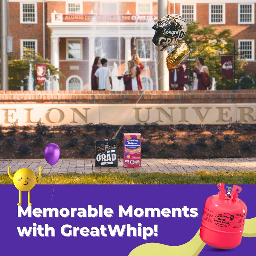 GreatWhip 22L Helium Tank for Balloons at Home, Up to 100 Latex Balloons