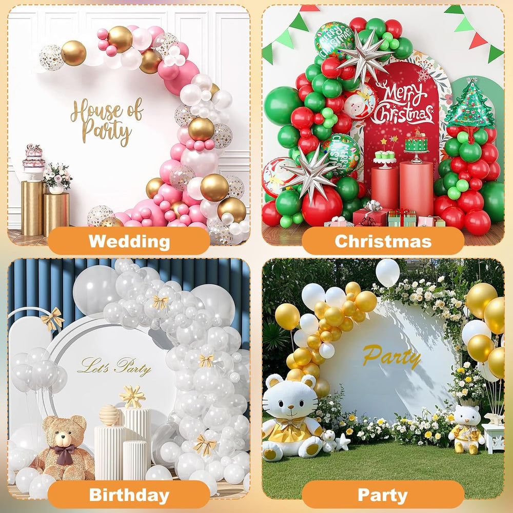 7.2ft and 5.9ft Half Balloon Arch Stand Kit with Heavy Duty Base, Comes with ...