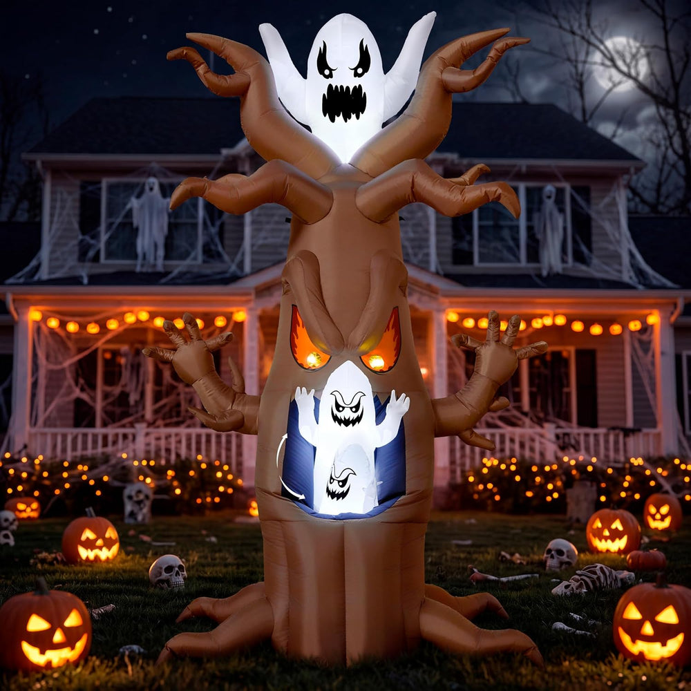 Joiedomi 7 Ft Halloween Inflatables Tree Decorations Outdoor Blow Up Yard Dec...