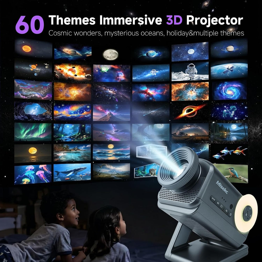 3D Galaxy Projector,HD Star Ocean Planetarium Night Light for Bedroom Decor