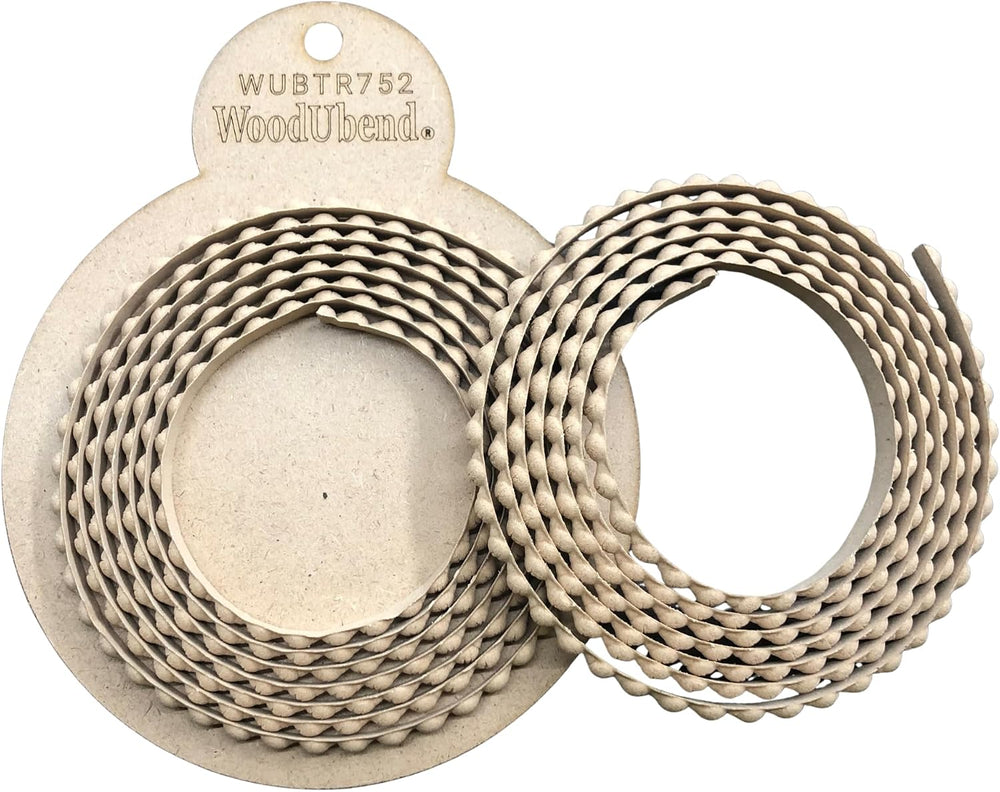 WoodUBend TR752 Pack of Two 215x0.8cm Renaissance Bead Trims Heat Bendable &a...