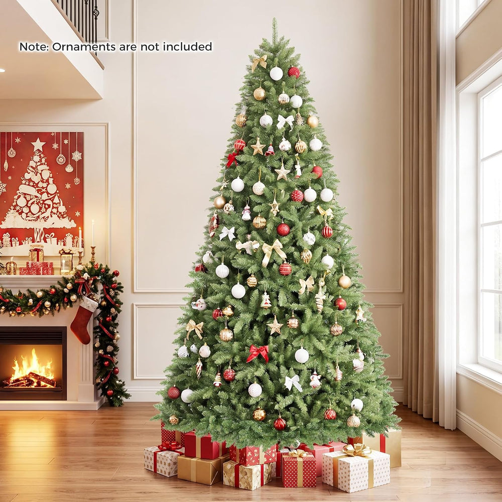 Goplus 9 ft Artificial Christmas Tree with 4026 Lush PVC Branch Tips