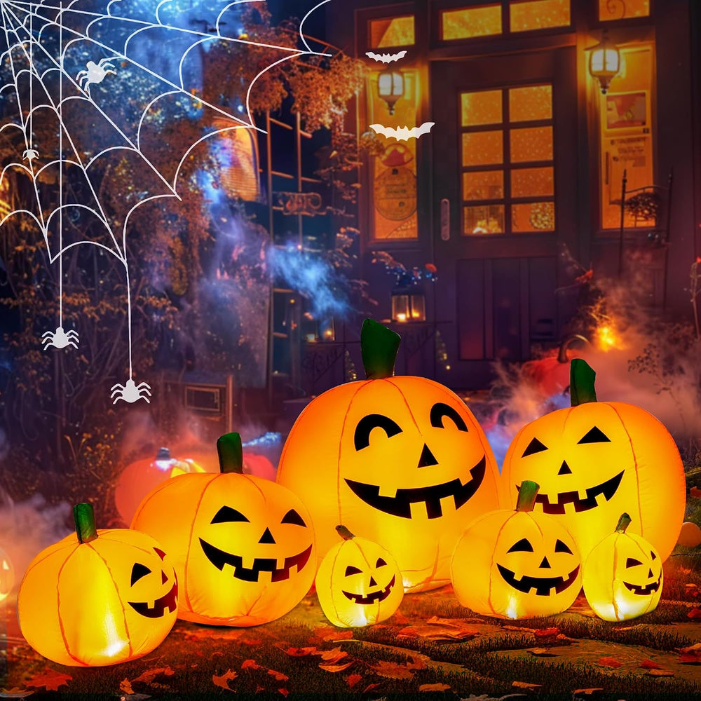 7.5FT Halloween Inflatables Outdoor Decorations Pumpkin