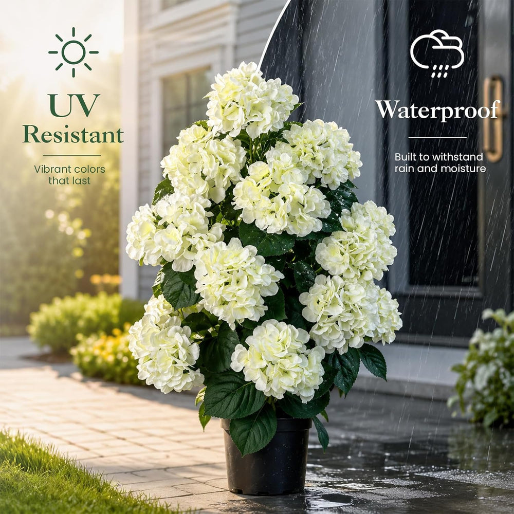 2Pack Artificial Hydrangea Tree Outdoor