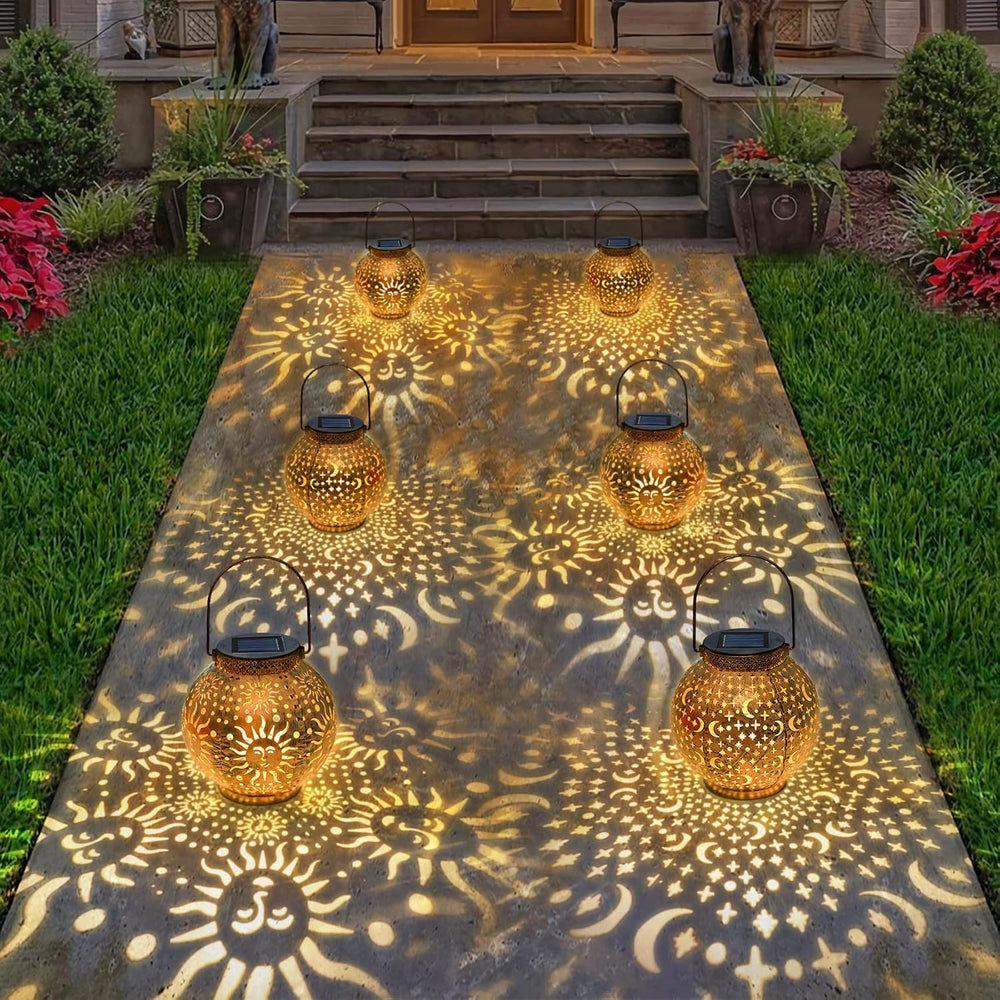 Go2garden 2Pack Solar Lanterns Outdoor Waterproof Mothers Day Gifts for Mom M...