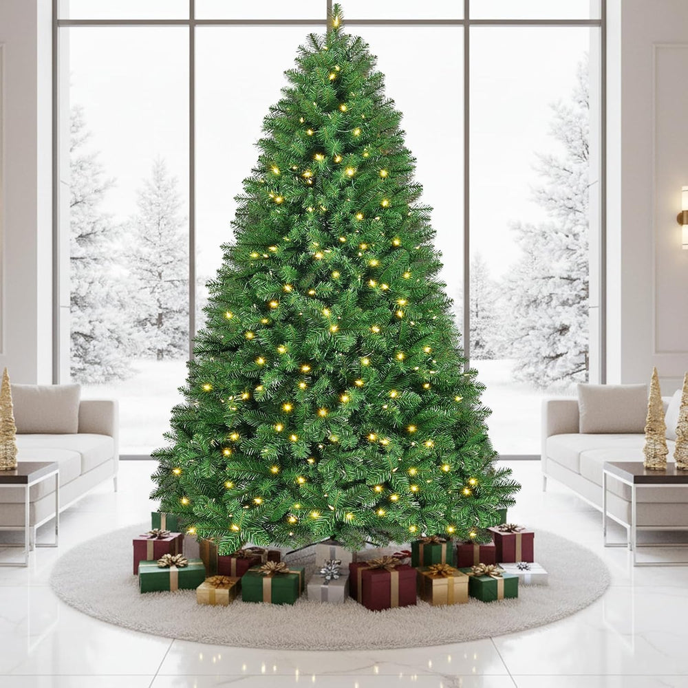 7ft Pre-Lit Christmas Tree with 360 Warm White LED Lights