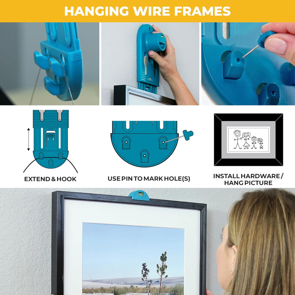 Original Go Hang It!® Pro All-in-One Picture Hanging Kit, Level & Hardware