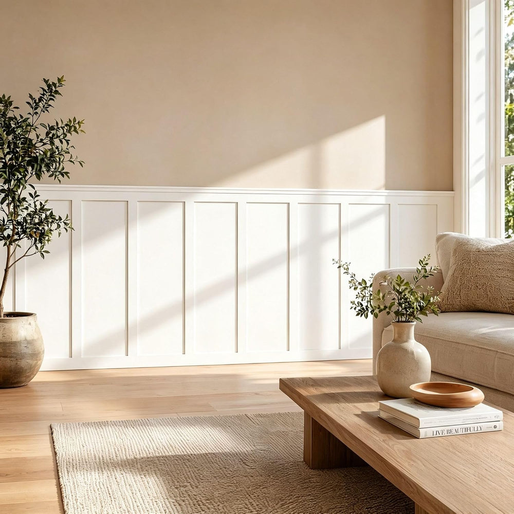 189x54 in Premade Board and Batten Wainscoting Kit