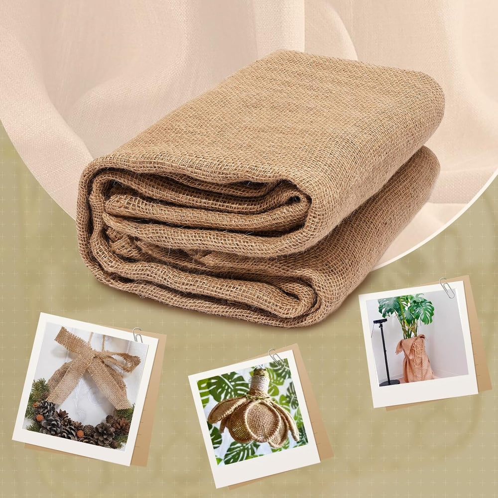 60" x60 Feet Premium Natural Burlap Fabric Roll – Multipurpose for Garde...