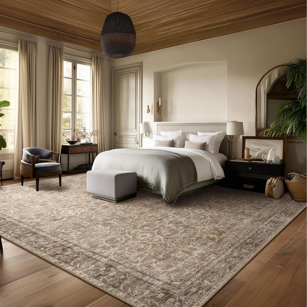 Machine Washable Rugs for Living Room: 9x12 Area Rugs for Bedroom