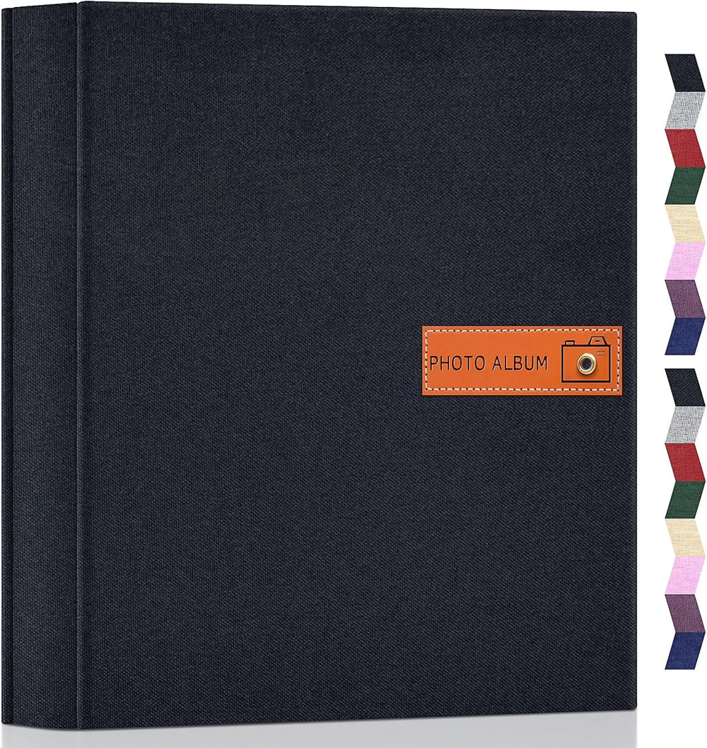 Popotop 4x6 Photo Album 1000 Pictures, Linen Hardcover, Reinforced Spine