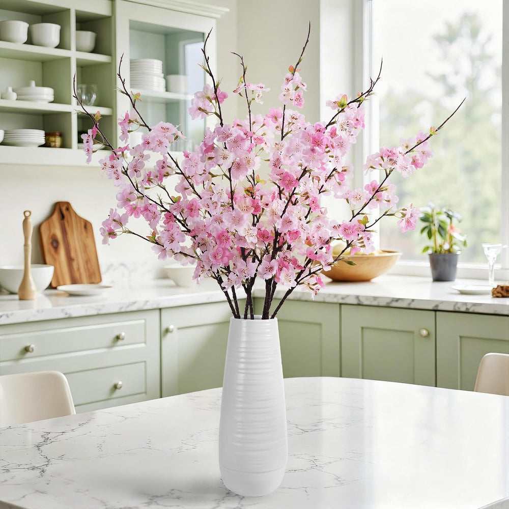 Artificial Cherry Blossom Branches 27.6In Silk Cherry Blossom Branches Long S...