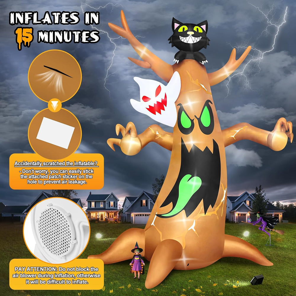 20FT Halloween Inflatables Outdoor, Kalolary Giant Ghost Tree Inflatable