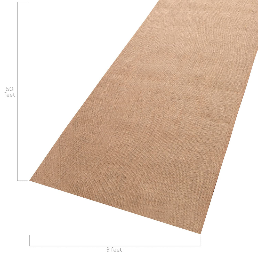 Fun Express Burlap Aisle Runner 3x50ft