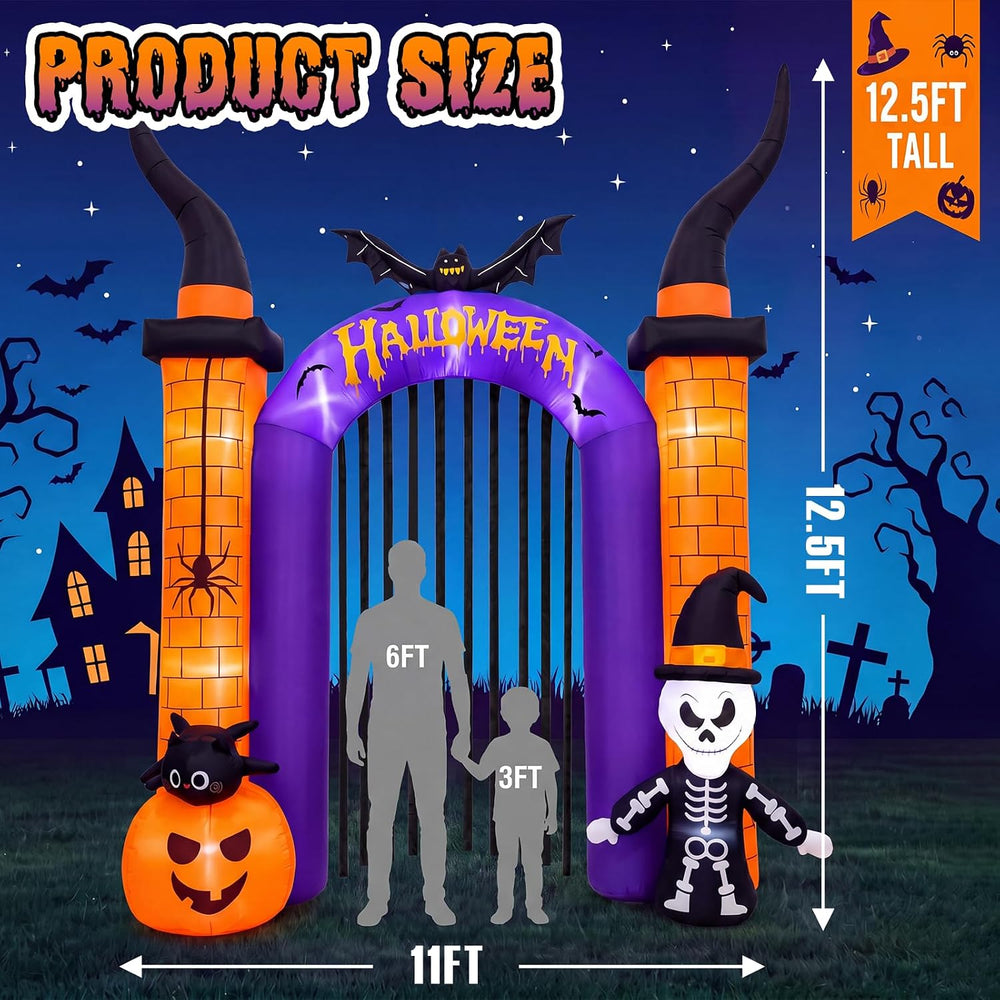 12.5FT Giant Halloween Inflatable Archway Outdoor Decoration